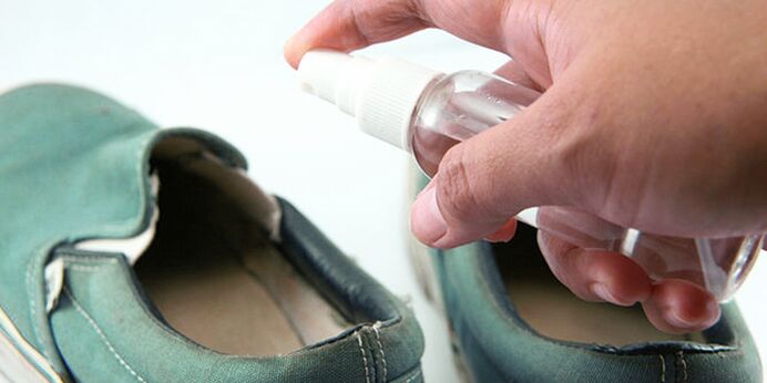 Disinfect shoes for fungal infections